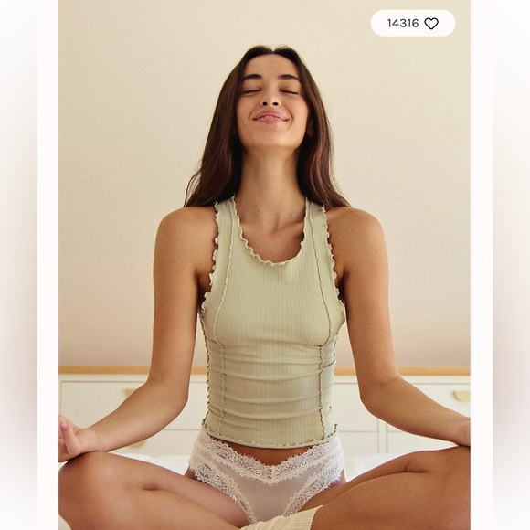 Free People Tops - Free People Better This Way Tank -Washed Sage M/L NWT Retail $38